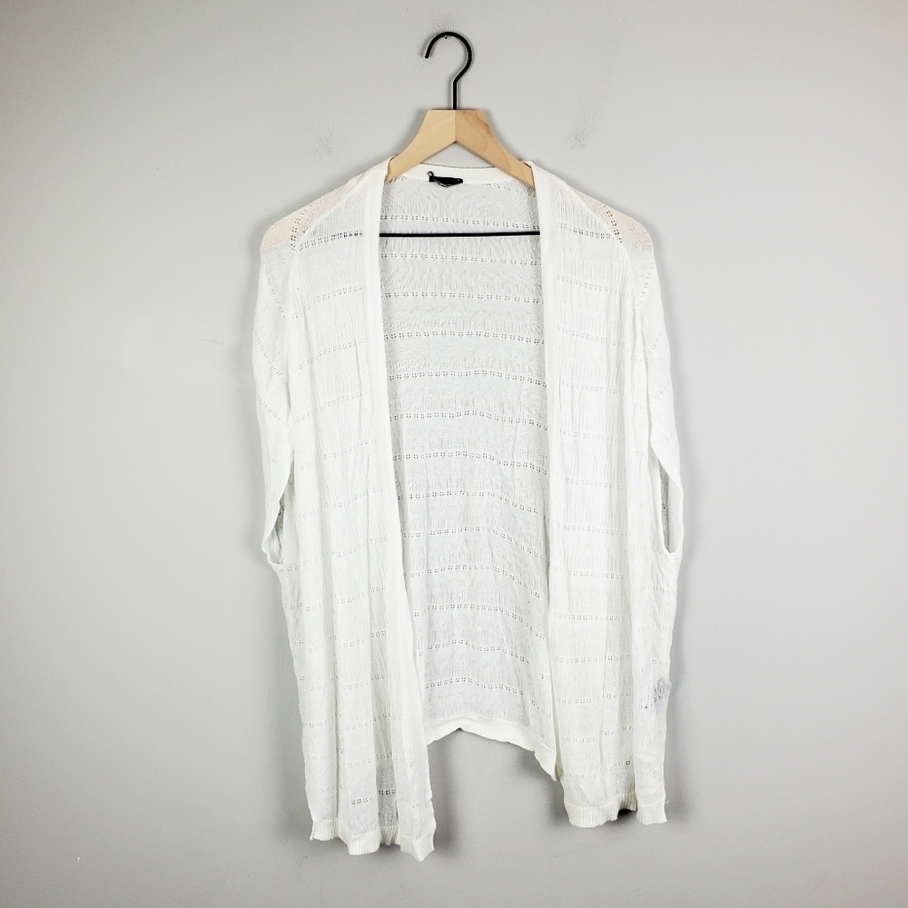 Torrid White Crochet Wrap Cardigan 0 - Picture 6 of 12
